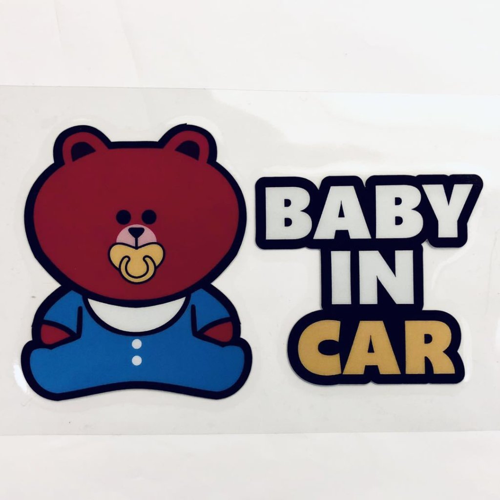 baby in car 车贴